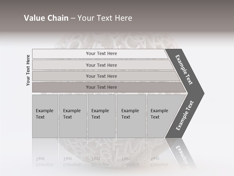 Globe Learn Uppercase PowerPoint Template