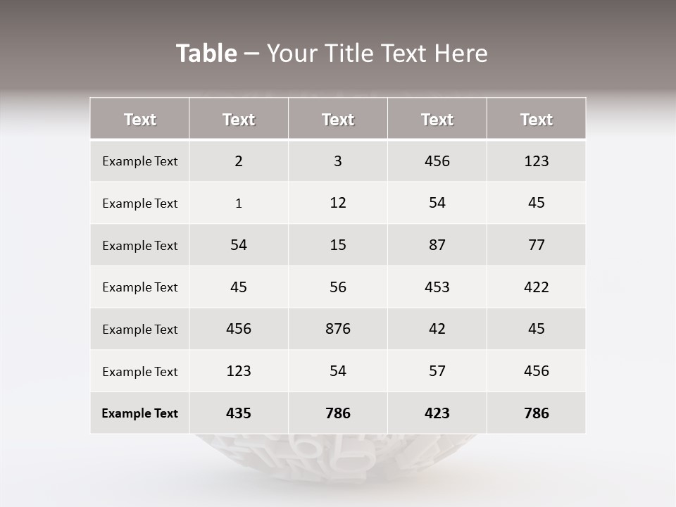 Globe Learn Uppercase PowerPoint Template