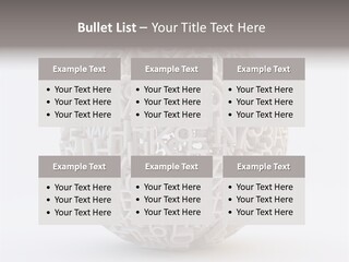 Globe Learn Uppercase PowerPoint Template