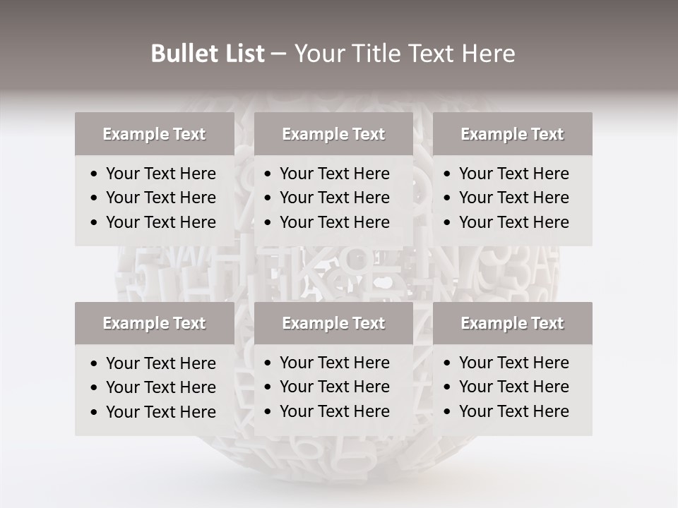 Globe Learn Uppercase PowerPoint Template
