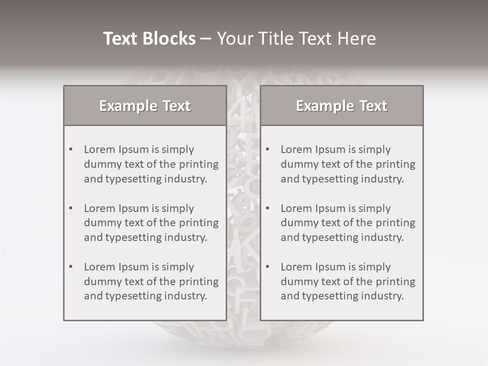 Globe Learn Uppercase PowerPoint Template