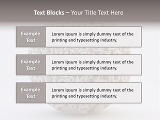 Globe Learn Uppercase PowerPoint Template
