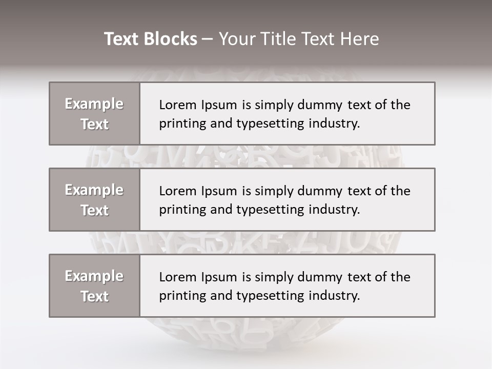 Globe Learn Uppercase PowerPoint Template