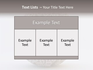 Globe Learn Uppercase PowerPoint Template