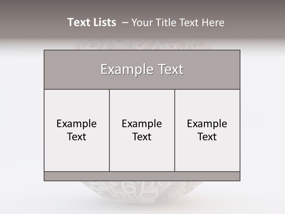 Globe Learn Uppercase PowerPoint Template
