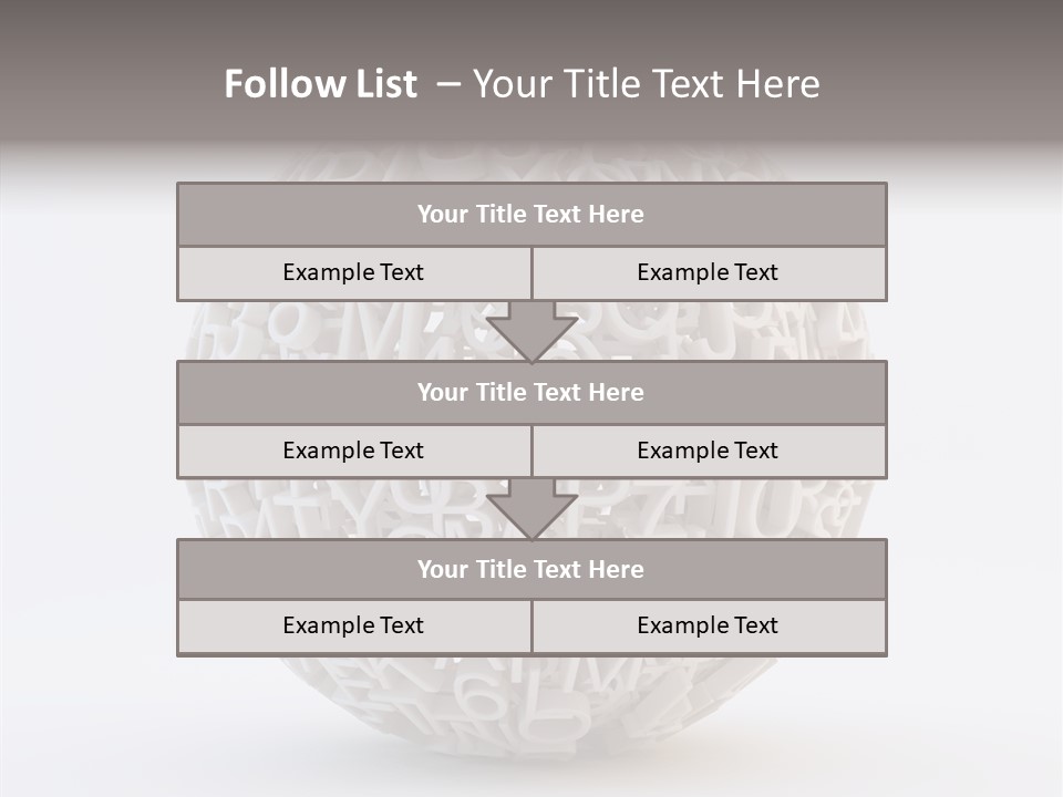 Globe Learn Uppercase PowerPoint Template