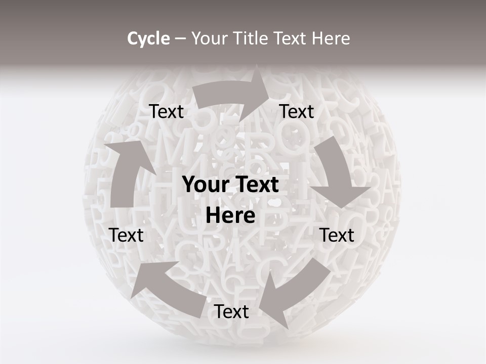 Globe Learn Uppercase PowerPoint Template