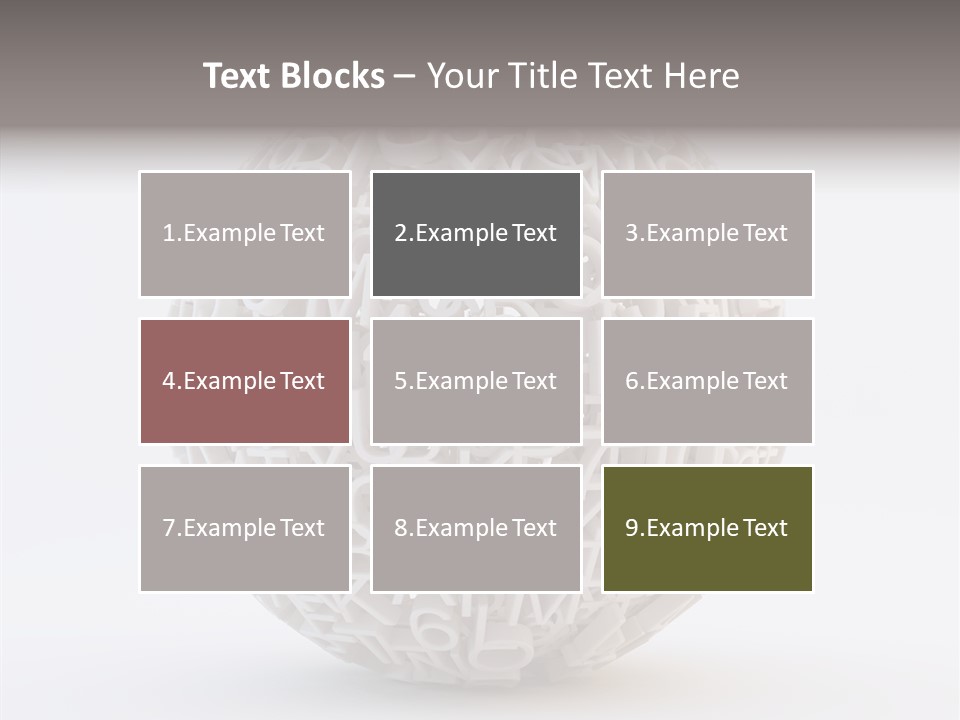 Globe Learn Uppercase PowerPoint Template