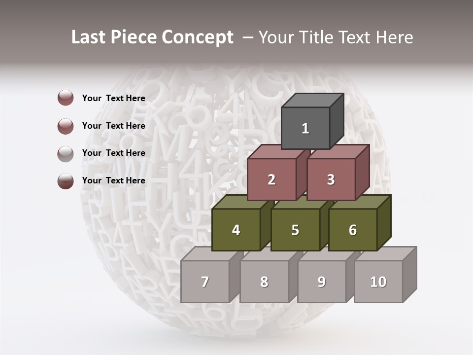 Globe Learn Uppercase PowerPoint Template