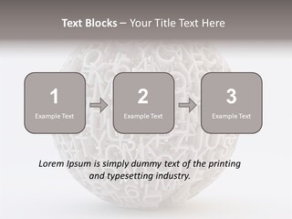 Globe Learn Uppercase PowerPoint Template