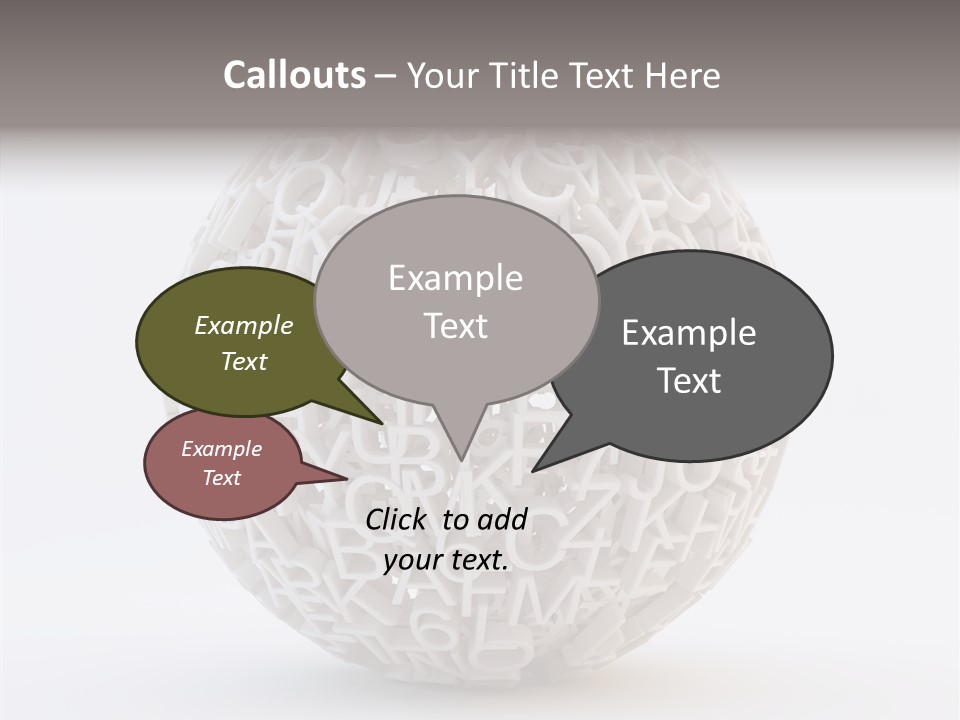Globe Learn Uppercase PowerPoint Template