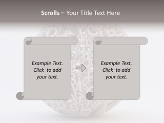 Globe Learn Uppercase PowerPoint Template