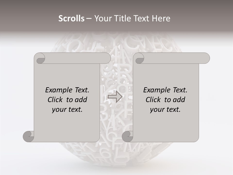 Globe Learn Uppercase PowerPoint Template