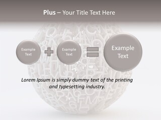 Globe Learn Uppercase PowerPoint Template