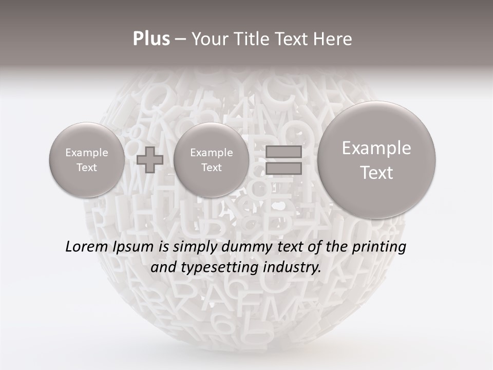 Globe Learn Uppercase PowerPoint Template
