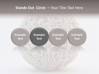 Globe Learn Uppercase PowerPoint Template
