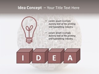 Globe Learn Uppercase PowerPoint Template