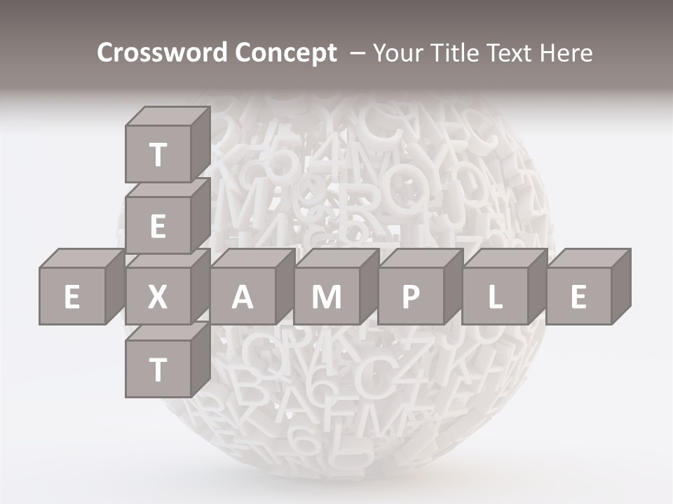 Globe Learn Uppercase PowerPoint Template