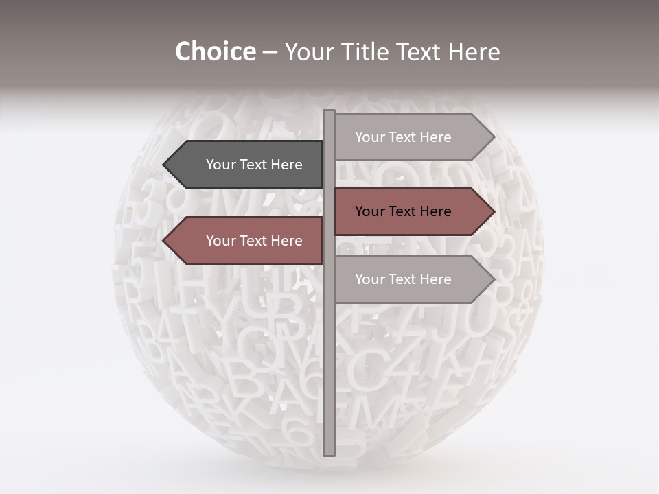 Globe Learn Uppercase PowerPoint Template