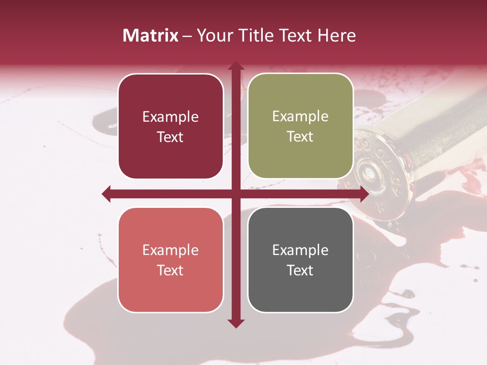 Violence War Gun PowerPoint Template