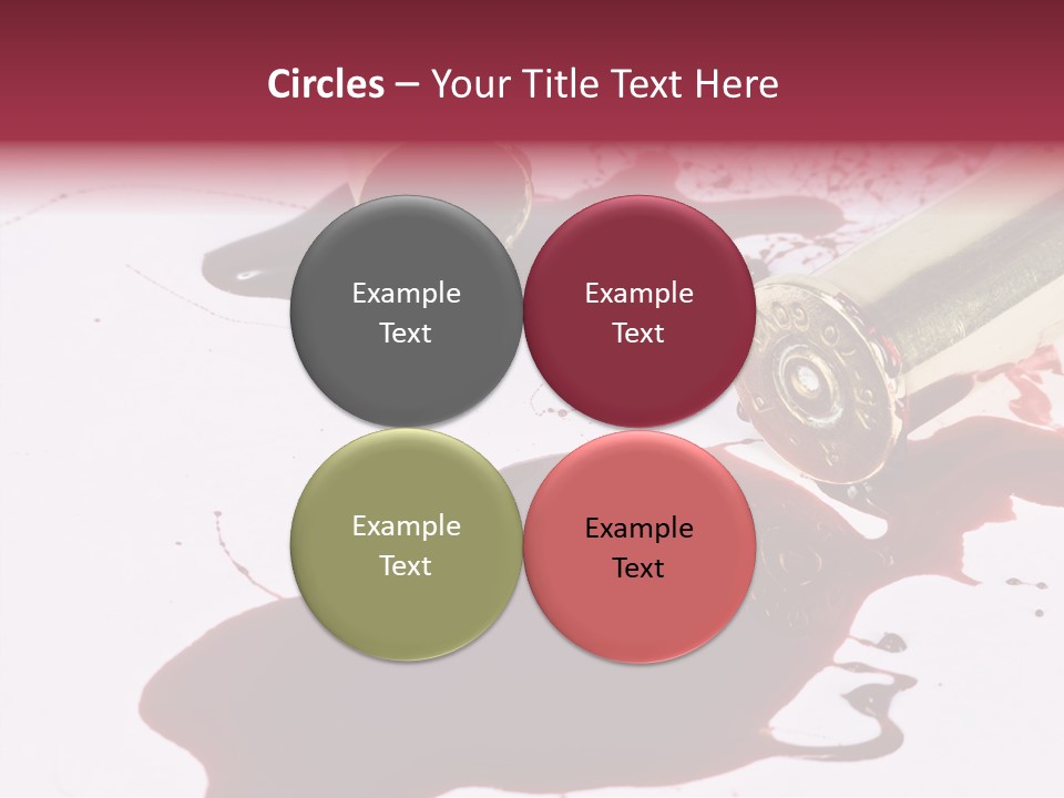 Violence War Gun PowerPoint Template