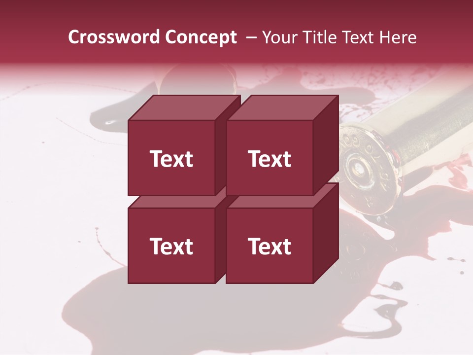 Violence War Gun PowerPoint Template