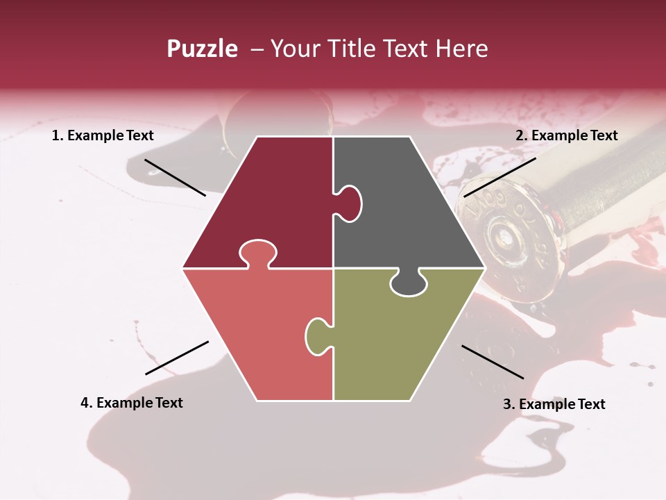 Violence War Gun PowerPoint Template