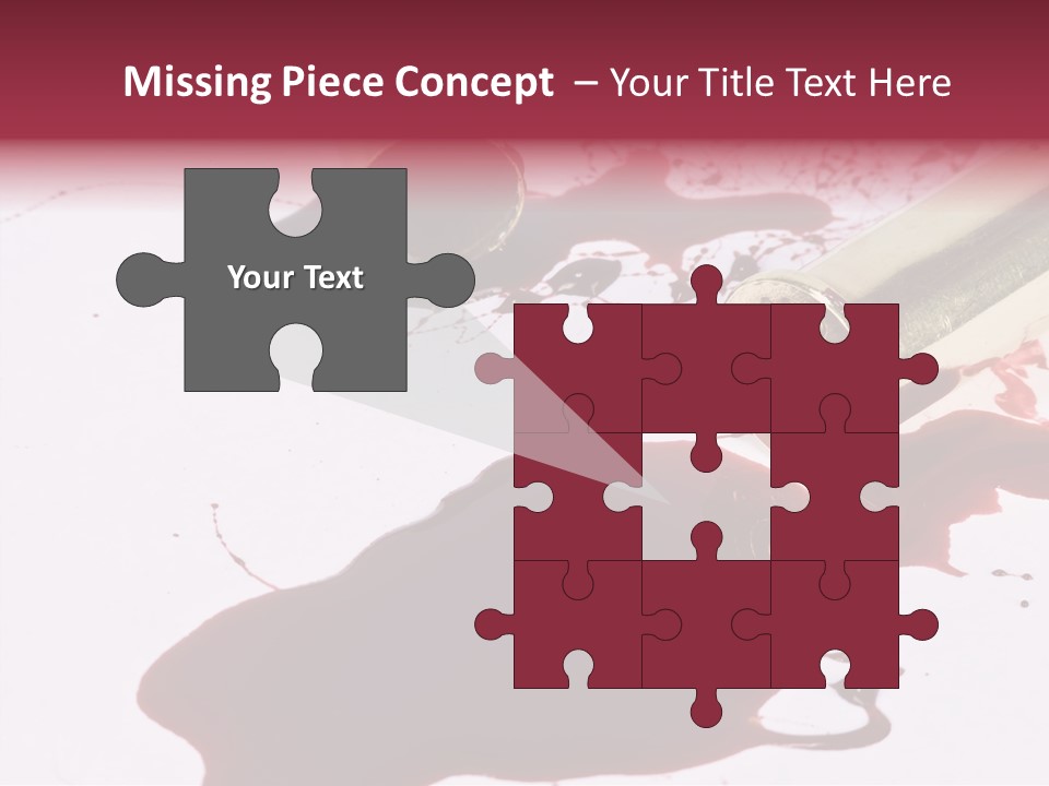 Violence War Gun PowerPoint Template