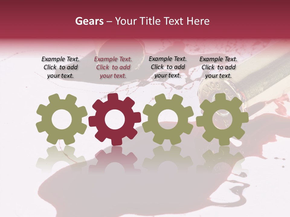 Violence War Gun PowerPoint Template