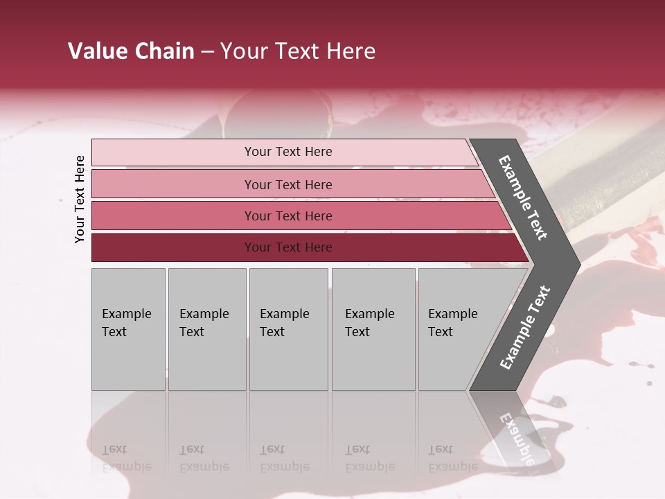 Violence War Gun PowerPoint Template