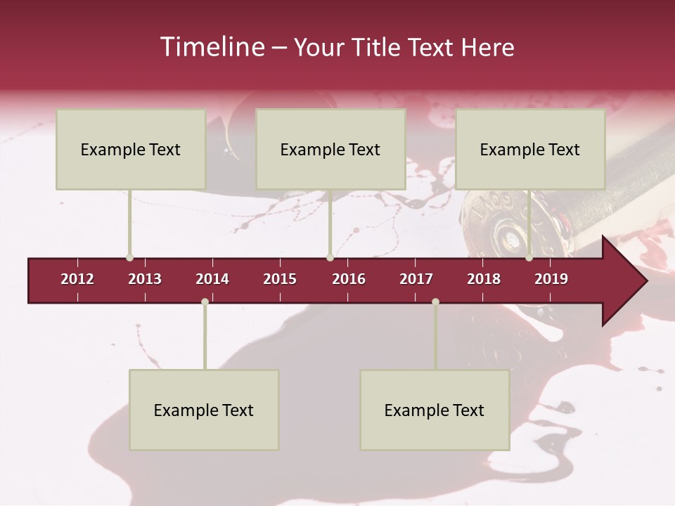 Violence War Gun PowerPoint Template