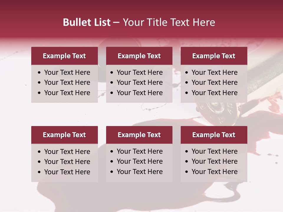 Violence War Gun PowerPoint Template