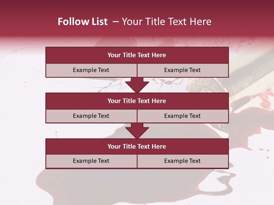 Violence War Gun PowerPoint Template