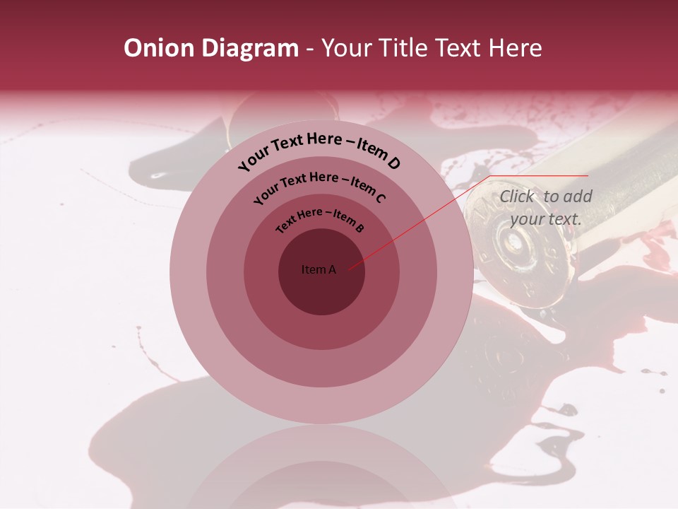 Violence War Gun PowerPoint Template