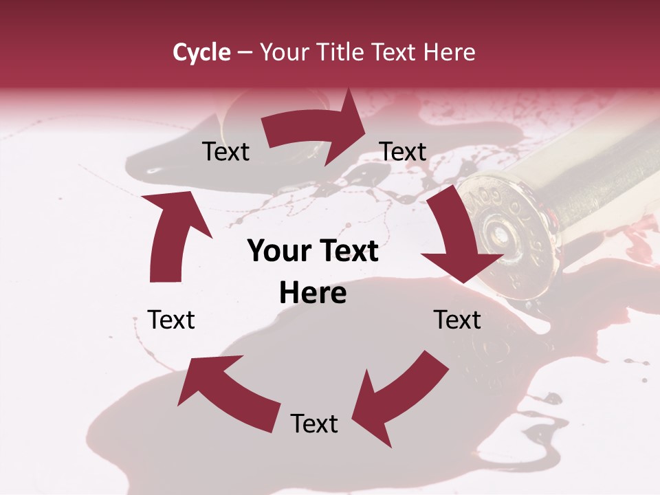 Violence War Gun PowerPoint Template