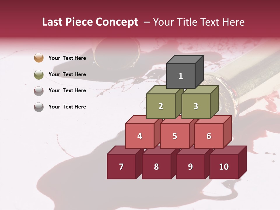 Violence War Gun PowerPoint Template