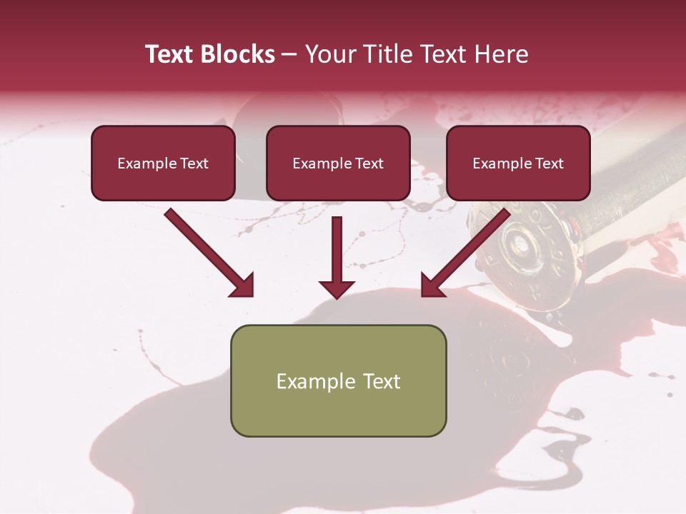 Violence War Gun PowerPoint Template