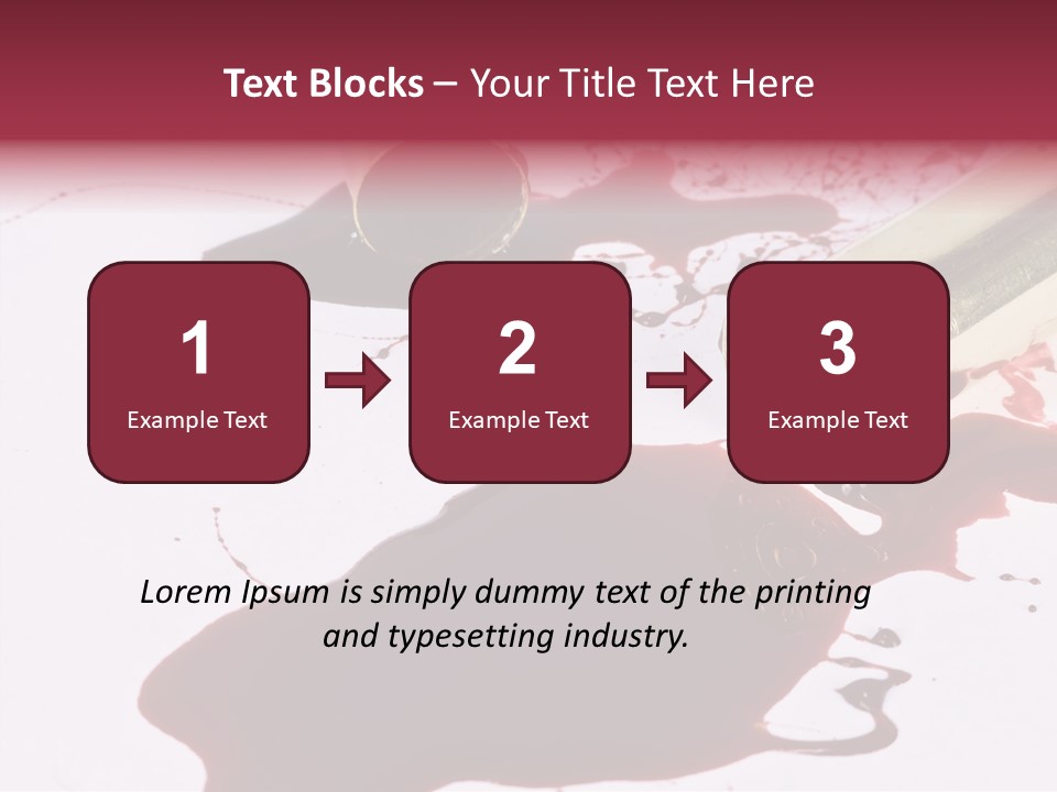 Violence War Gun PowerPoint Template