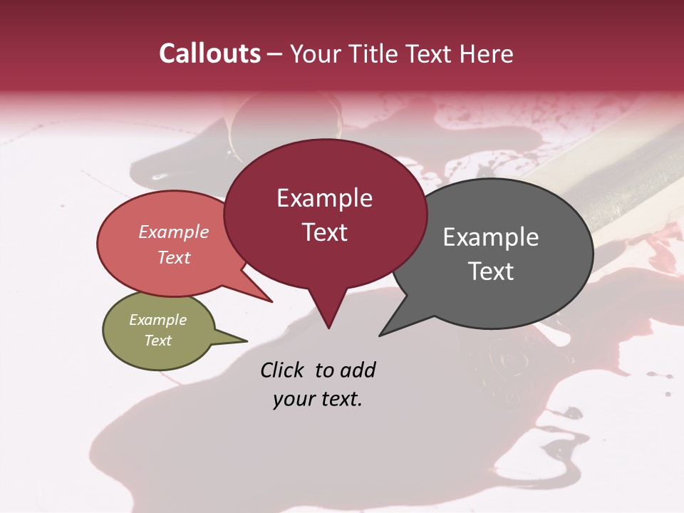 Violence War Gun PowerPoint Template