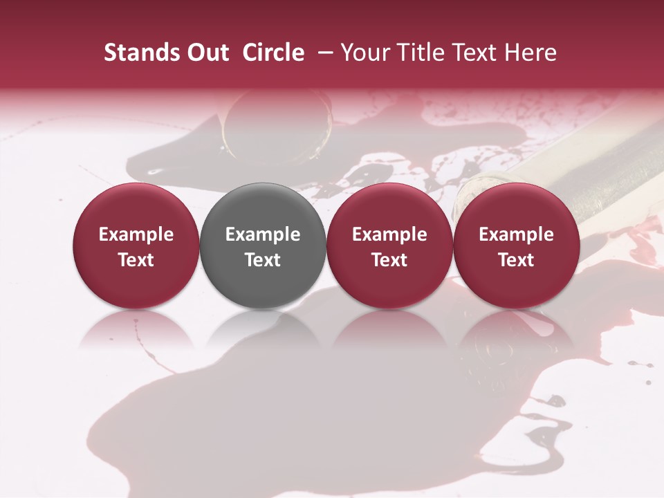 Violence War Gun PowerPoint Template