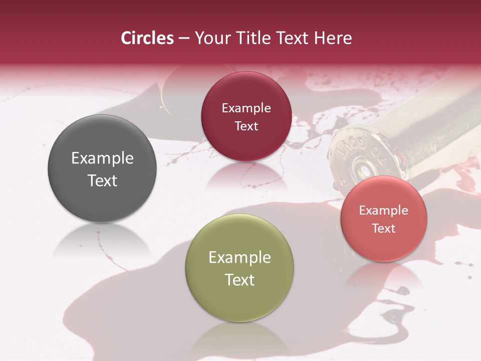 Violence War Gun PowerPoint Template