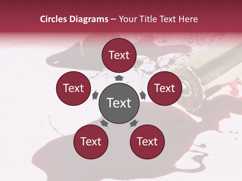 Violence War Gun PowerPoint Template