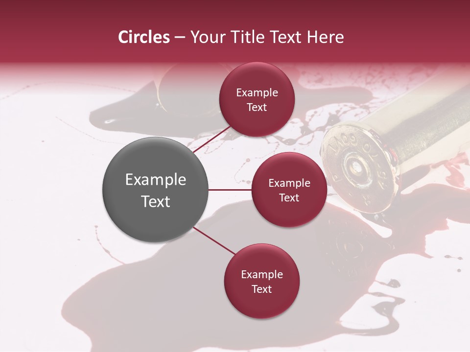 Violence War Gun PowerPoint Template