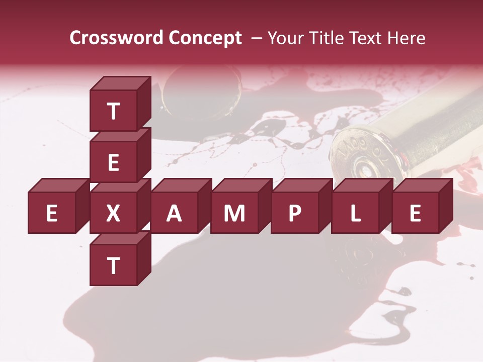 Violence War Gun PowerPoint Template