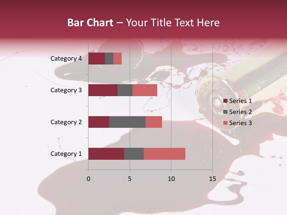 Violence War Gun PowerPoint Template
