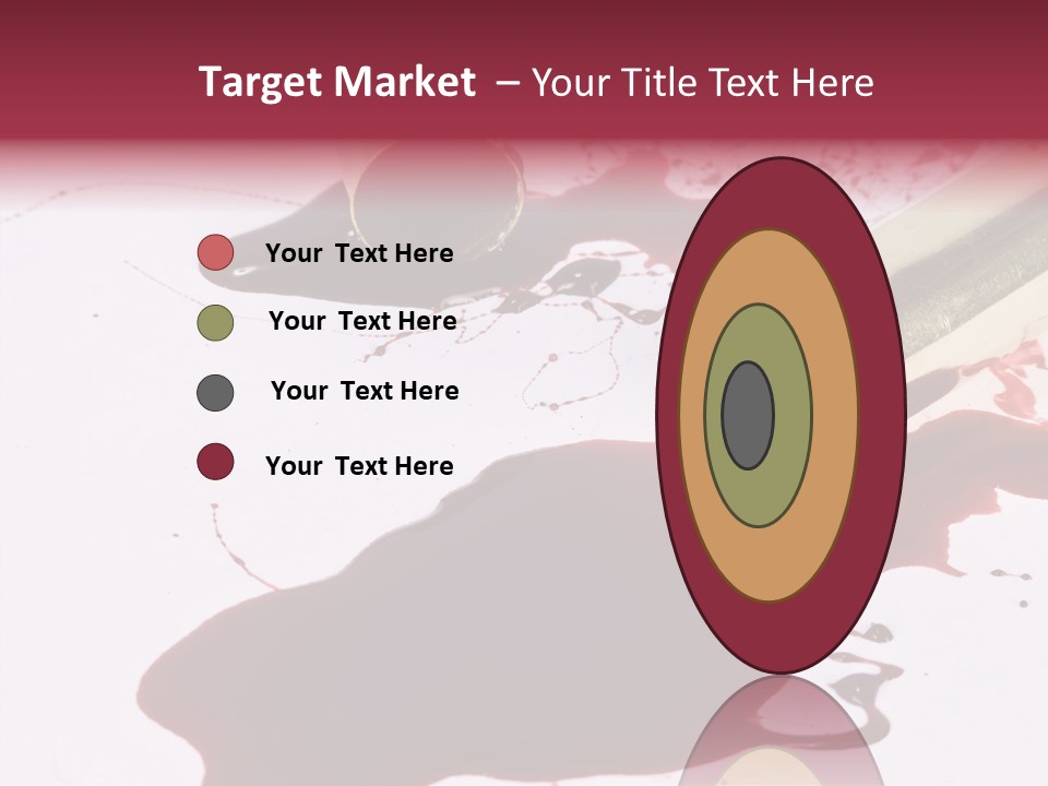 Violence War Gun PowerPoint Template