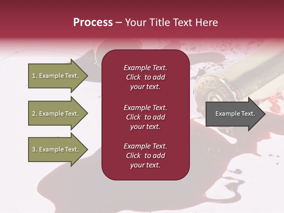 Violence War Gun PowerPoint Template