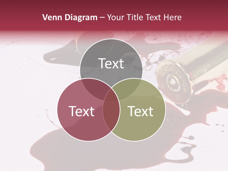 Violence War Gun PowerPoint Template