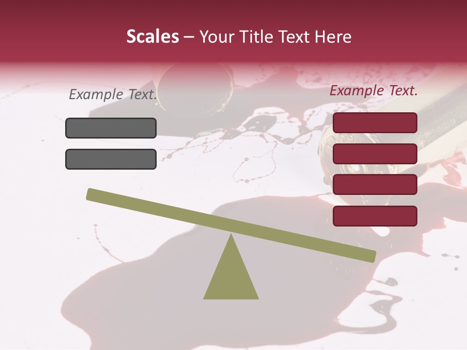 Violence War Gun PowerPoint Template