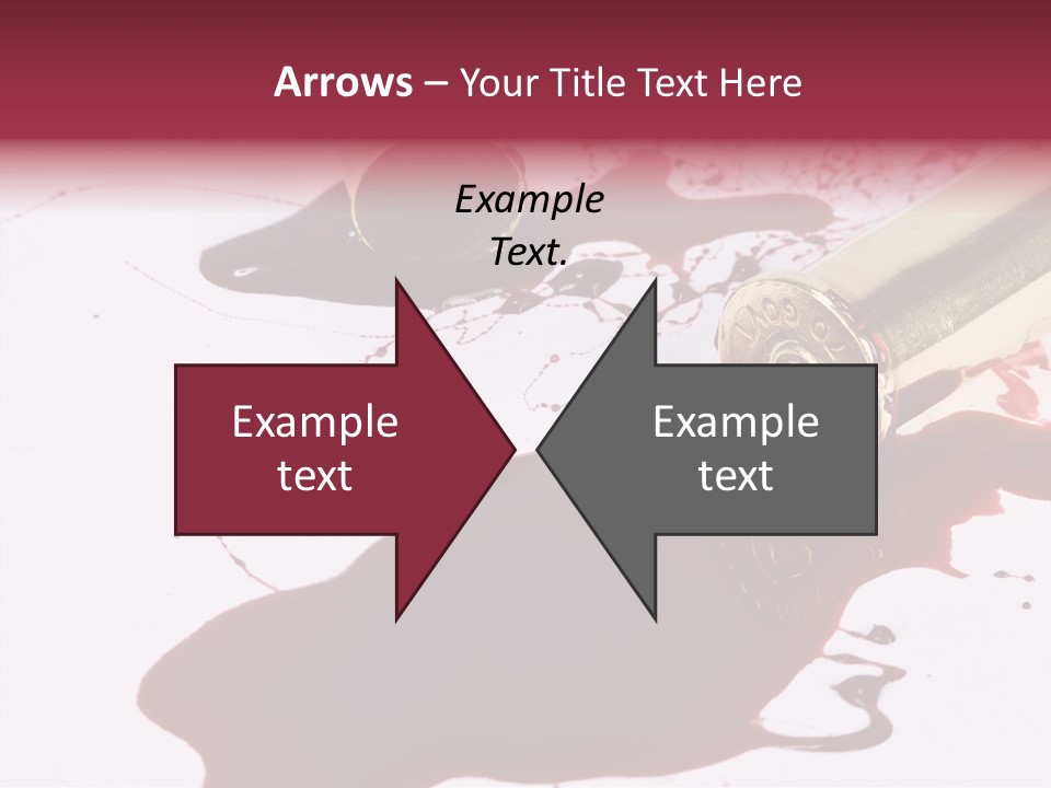 Violence War Gun PowerPoint Template